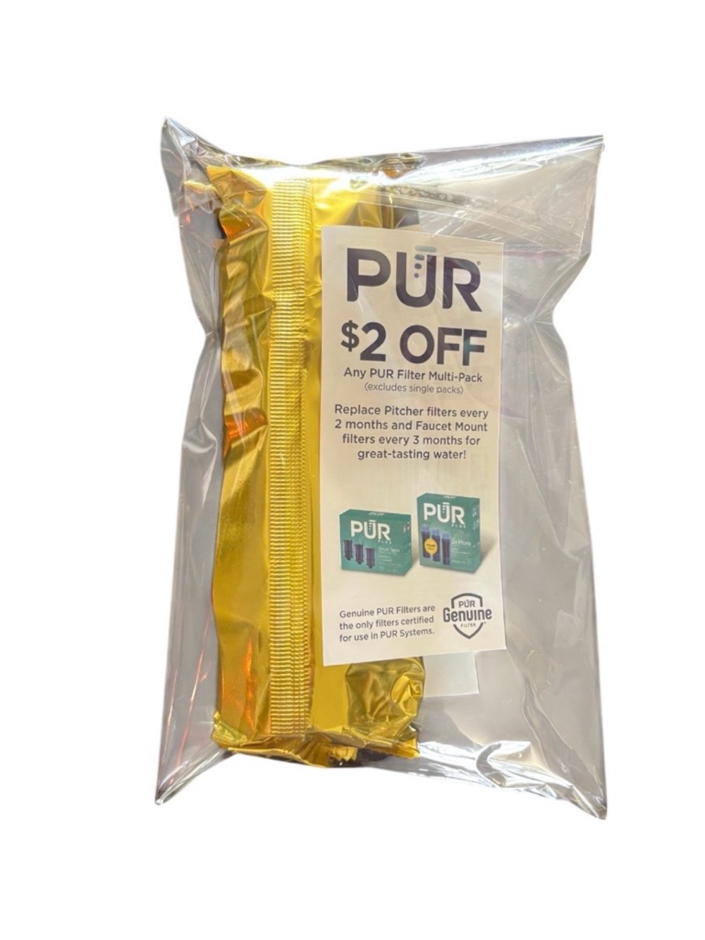 PUR Plus One Water Filter. Brand new in Bag